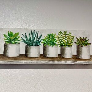 Succulent Pots Canvas Art & Decals Wall Decor